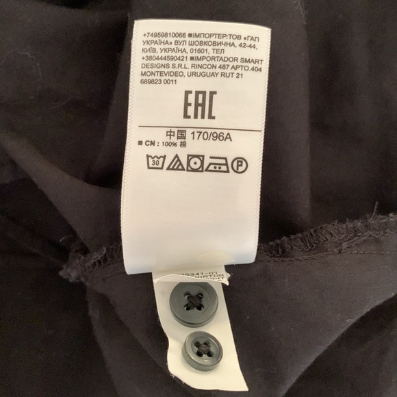 Gap, button down shirt dress with pockets, size medium - Picture 15 of 15